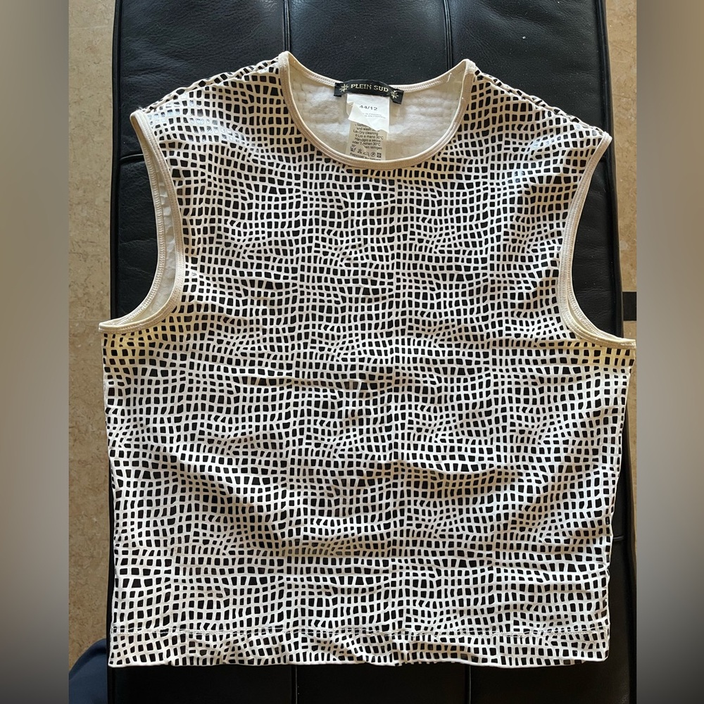 Vintage Plein Sud Black and White very special Top